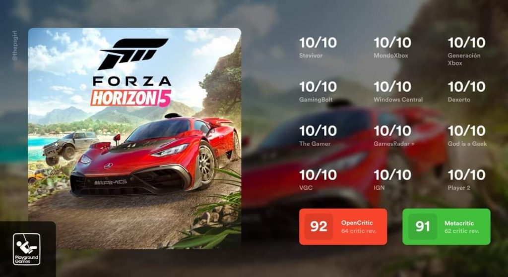 Forza Horizon 5 é o maior lançamento da Xbox com mais de 10